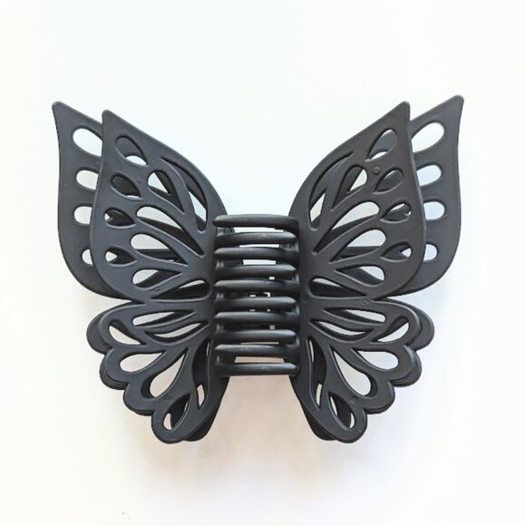 Sunday State Black and Pink Large Butterfly Clips - Picture 9 of 11